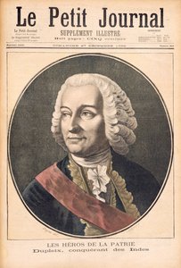ジョセフフランシスデュプレクス（1697-1763）の肖像、「ルペイトジャーナル」のイラスト、1896年12月27日